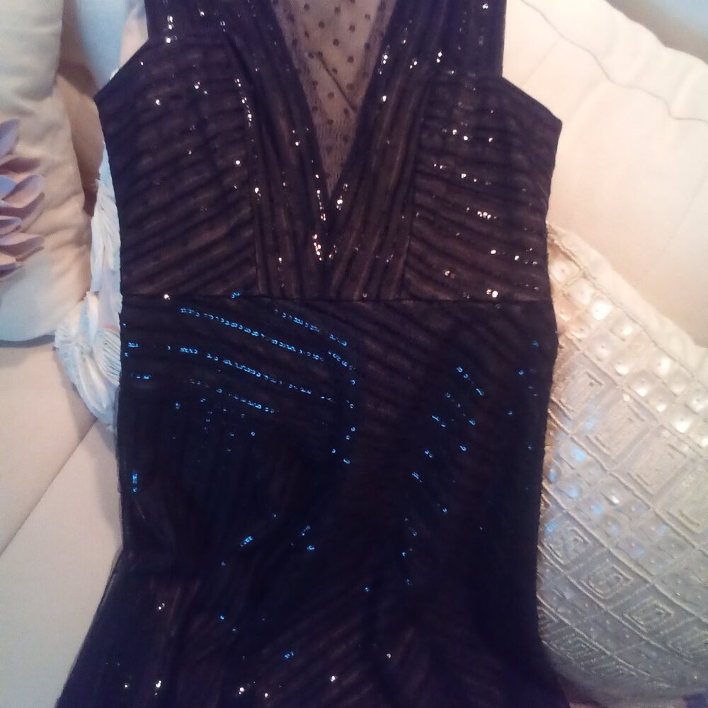 Baby black sequin dress